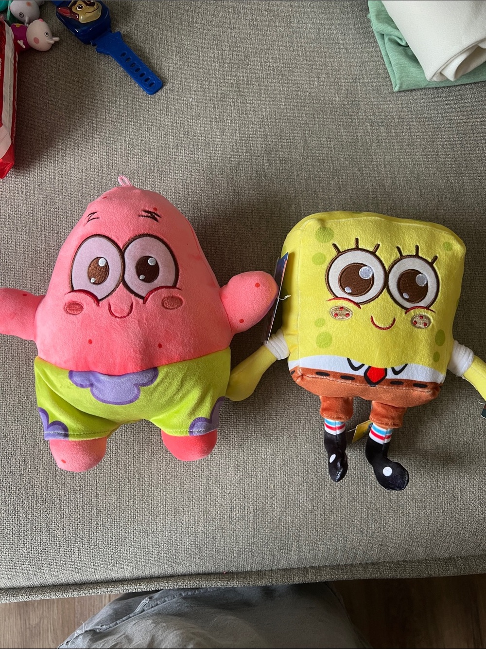 SpongeBob Squarepants Yellow Sponge & Pink Patrick Star Plush Duo